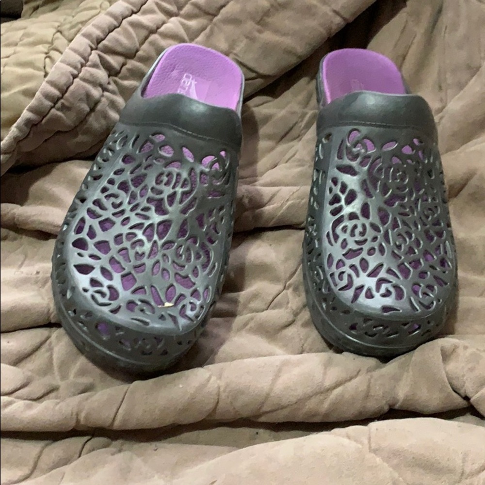Silver Dansko clogs